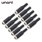 10Pcs DC Power Jack Socket Female Connector 5.5x2.1mm 3.5x1.3mm DC005 DC022 DC099 DC Plug Socket Nut Panel Mount Adapter