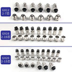 5pcs Male Female Connector GX12 GX16 GX20 Metal Aviation Connector Socket 2-10Pin Plug Connector
