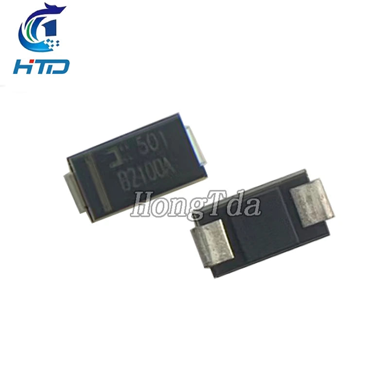 10/100PCS B2100A-13-F B2100 B2100 2A/100V DO-214AC SMD Schottky Diode
