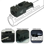 CQBL-1 Laser Aiming IR/Red/Green Dot Laser Indicator Momentary Constant Quick Opening With Scout Light Connect Mount For 20MM