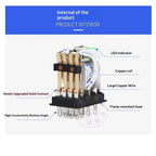 Power Electromagnetic Relay MY2N‑J MY4N‑J HH52P HH54P With PYF11A Socket Base DIN Rail Mount Coil DC12V DC24V AC220V Industrial