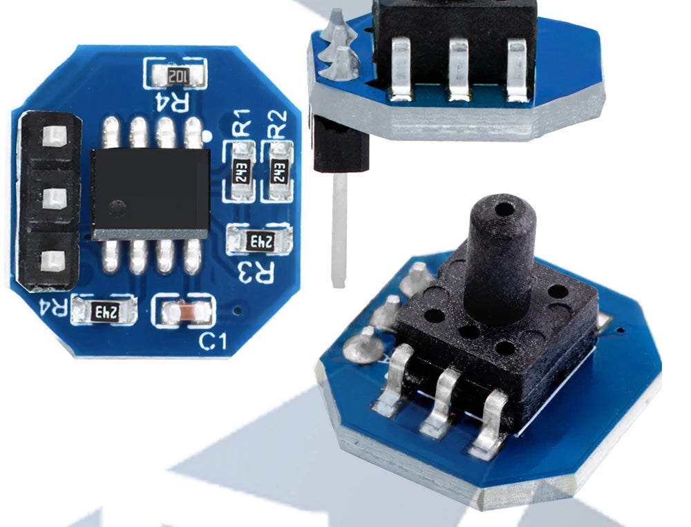 XGZP040 Air Pressure Sensor Module: 0-40KPA (Air/Water Pressure, Level & Depth) – Compatible for Arduino
