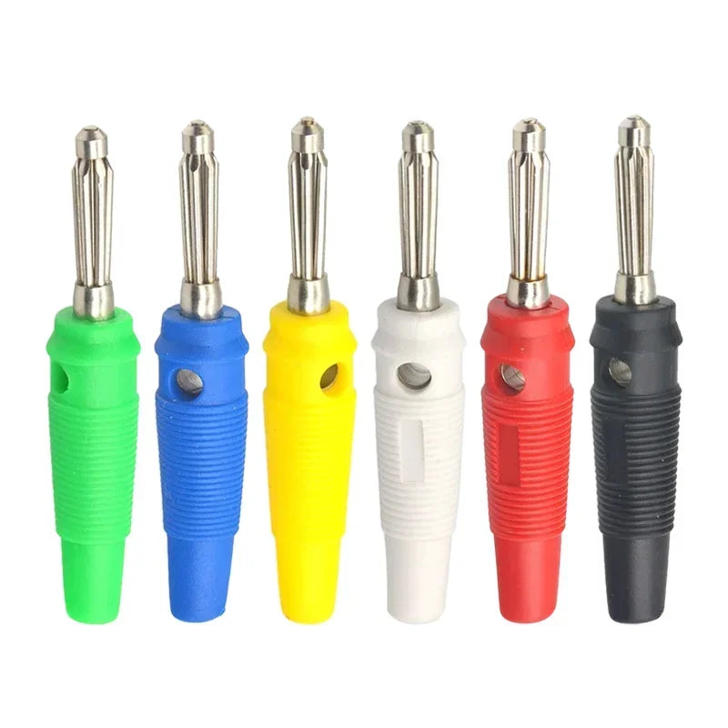 5/20/100Pcs 4mm Banana Plug 32A High Current Solderless Screw Side Stackable Banana Plugs Connector