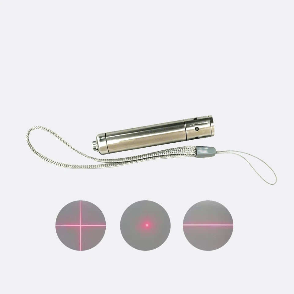 Mini 650nm 10mW Red Dot/Line/Cross Laser Diode Module Stainless Steel Handheld LED