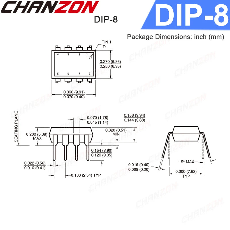 10PCS Optocouplers 6N137 6N137M EL6N137 DIP8 DIP-8 Optoisolator Opto Coupler New and Original  IC In Stock Chanzon