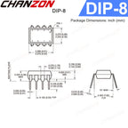10PCS Optocouplers 6N137 6N137M EL6N137 DIP8 DIP-8 Optoisolator Opto Coupler New and Original  IC In Stock Chanzon