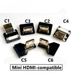 Ribbon FPV HDMI-Compatible Connector Flexible Flat Cable for Raspberry Pi 4 Micro HD/Mini HD to HD Female 20pin FFC