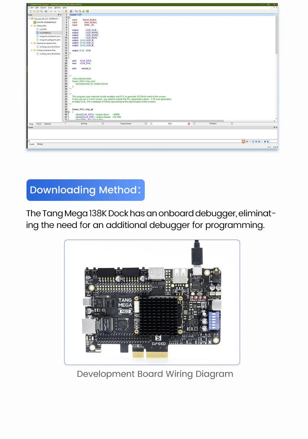 Sipeed Tang Mega 138K 60K Dock GOWIN GW5AST RISCV FPGA Development Board