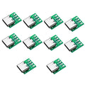 10Pcs 16 Pin Test PCB Board TYPE C USB 3.1 Type C Connector  Plate Adapter Socket For Data Line Wire Cable Transfer