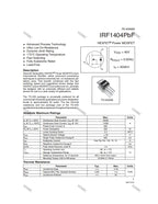 10PCS IRF1404 IRF1404PBF TO-220 202A 40V N-channel Power MOSFET Transistor 100% New Original