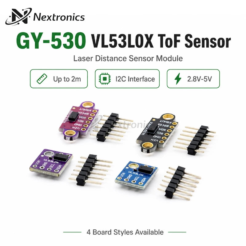 1/3/5/10PCS GY-530 VL53L0X Time-of-Flight ToF Laser Ranging Sensor Module 940nm I2C/IIC 3.3V/5V for Arduino