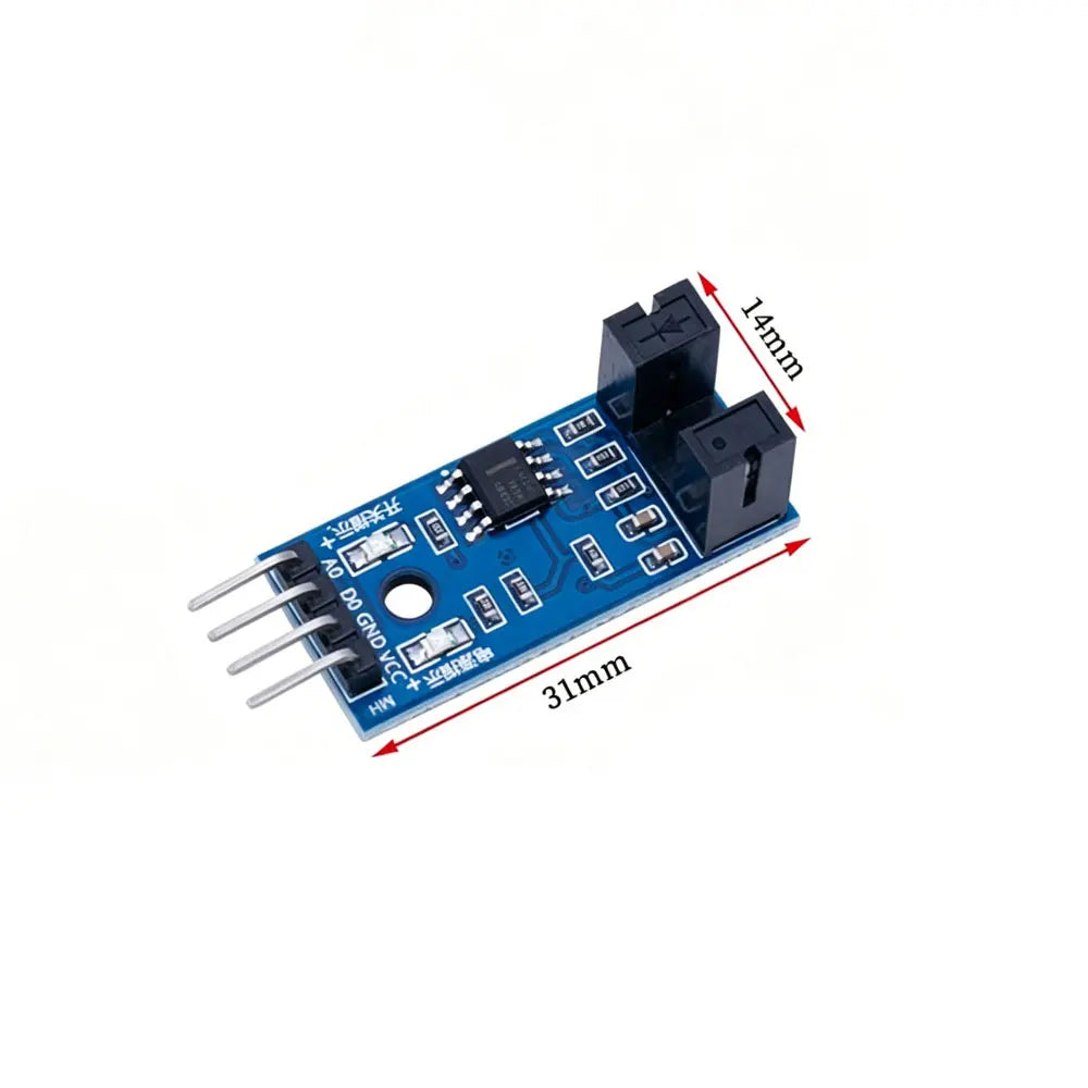 2pcs Slot Type IR Optocoupler Speed Sensor Module Counter Module 51 AVR PIC 3.3V-5V Diy Kit Optical Speed Measuring Module