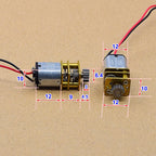 1PC Mini N10 Full Metal Gearbox Gear Reduction Motor DC 3V 5V 6V Slow Speed Smaller Than N20 Motor for 3D Printing Pen/ Robot