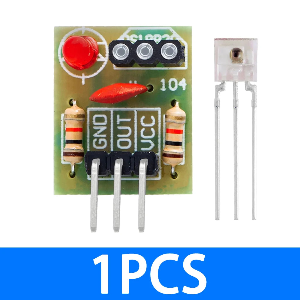 BS KY-008 650nm Laser Transmitter Module with Laser Sensor Module Non-Modulator Tube Laser Receiver Module Kit