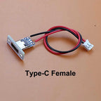 5pcs USB Adapter Cable PH2.0mm Terminal Micro USB Jack Type-C Charging Port 2P Strip Line Of Solder Joint Male Female Connector