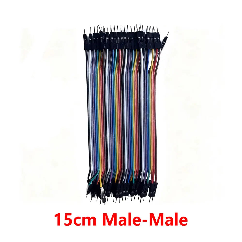 40PCS Jumper Wire DuPont Line DuPont Cable Connection male to male+female to female and male to female for Arduino DIY KIT