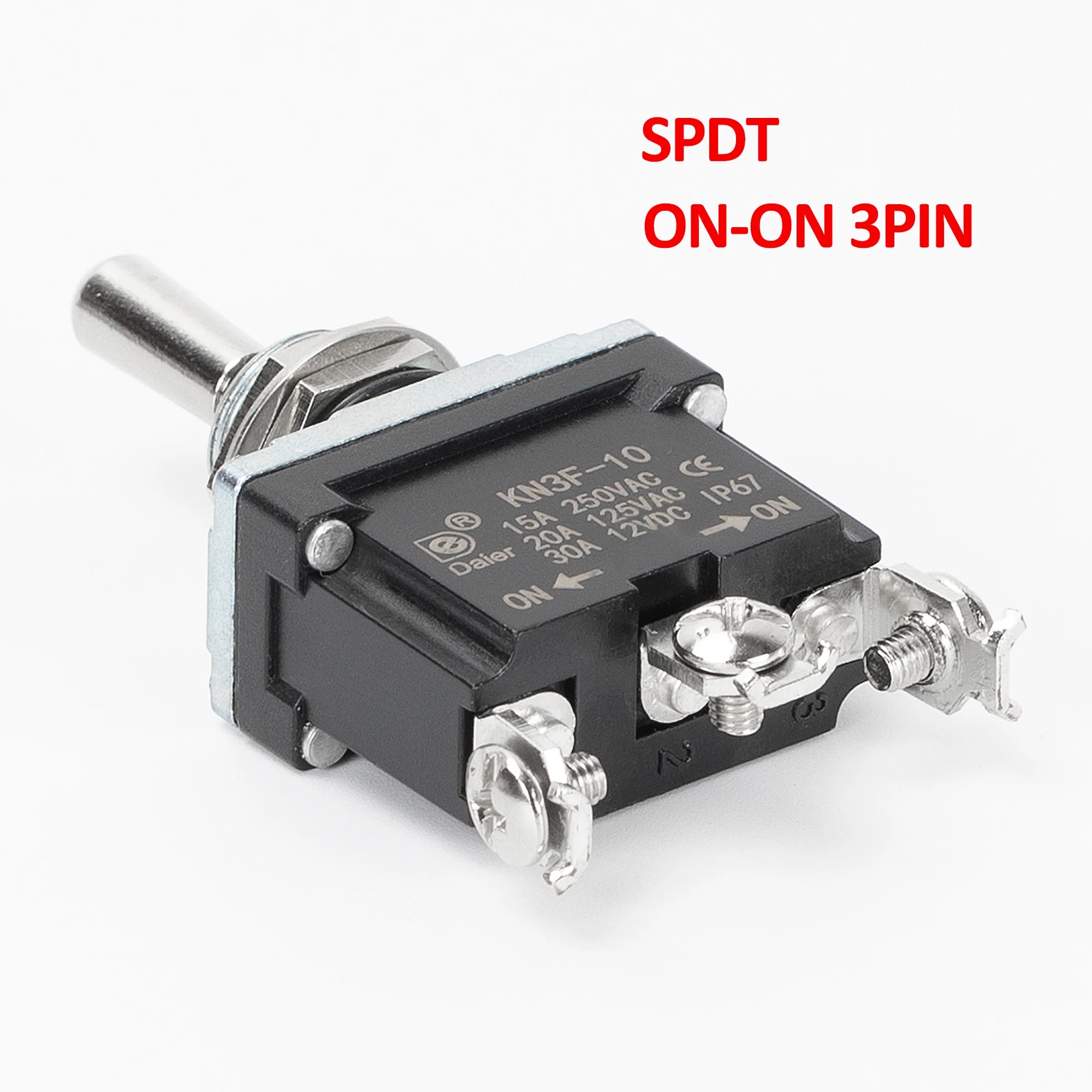 1PC IP67 Waterproof Toggle Switch 30A 12VDC SPST SPDT DPDT ON-OFF ON-ON ON-OFF-ON 2 Pin 3 Pin 6 Pin With Screw Terminal