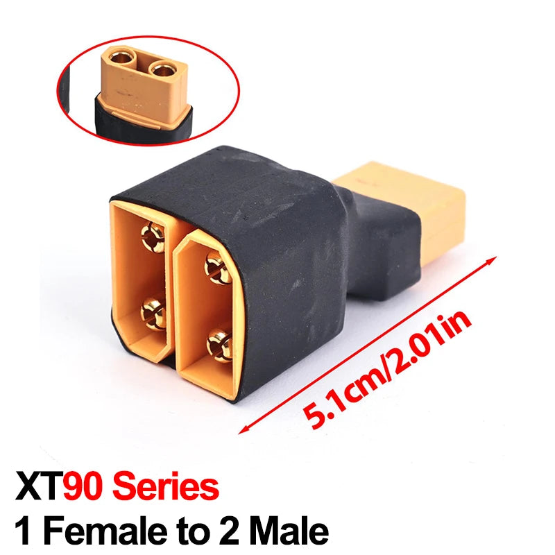 XT60/XT90 Male Female Parallel Plug Adapter Converter Connector Cable Lipo Battery Harness Series Plug Wiring Replacement Part