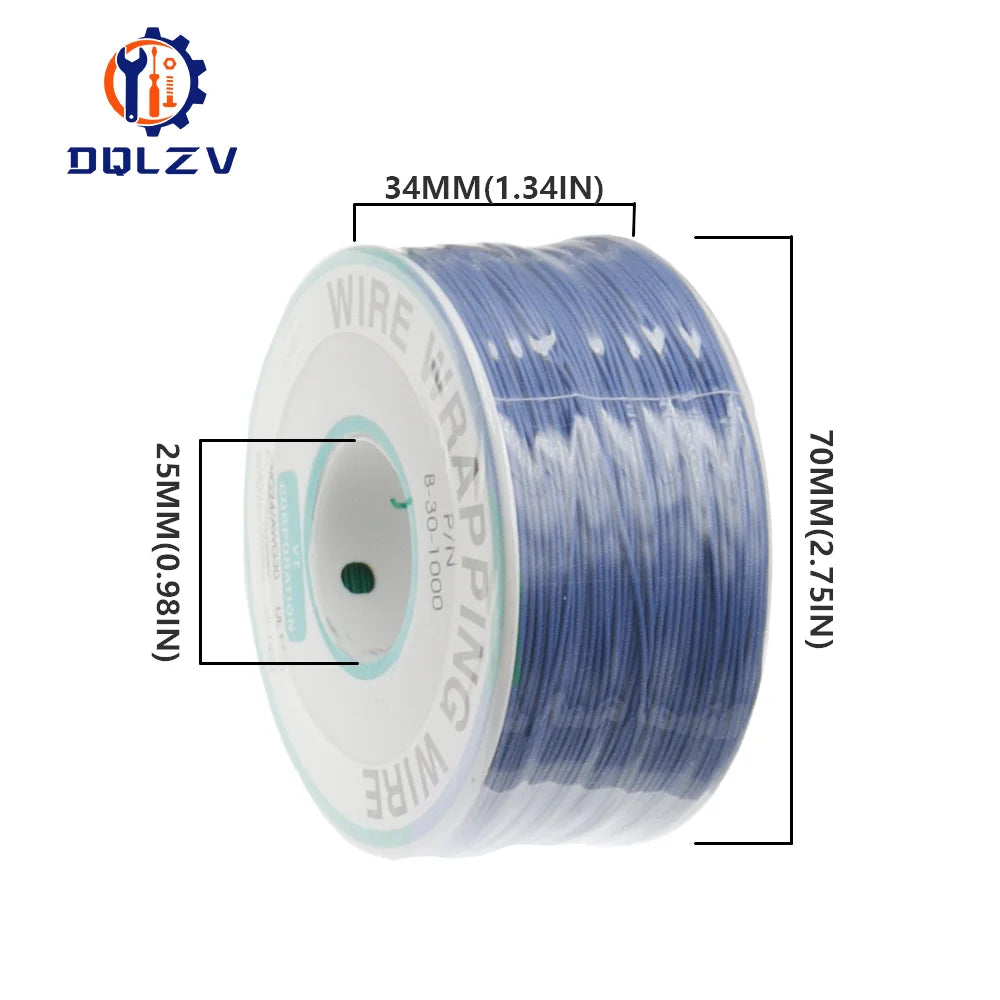30AWG Wire Wrapping Tinned Copper Solid PVC insulation Single Strand Copper Cable Ok Wire Electrical Wire PCB Flying Jumper Wire