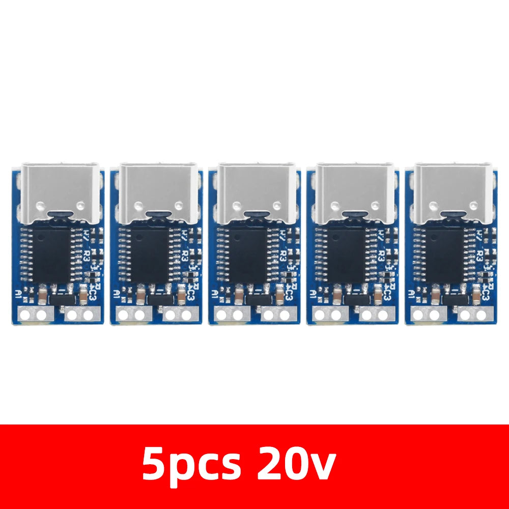 DC004-PD USB-C Trigger Module (PD3.0/PPS/QC4+) - 3-21V 5A Programmable Decoy with 100W E-Marker Cable for Laptop Power Banks