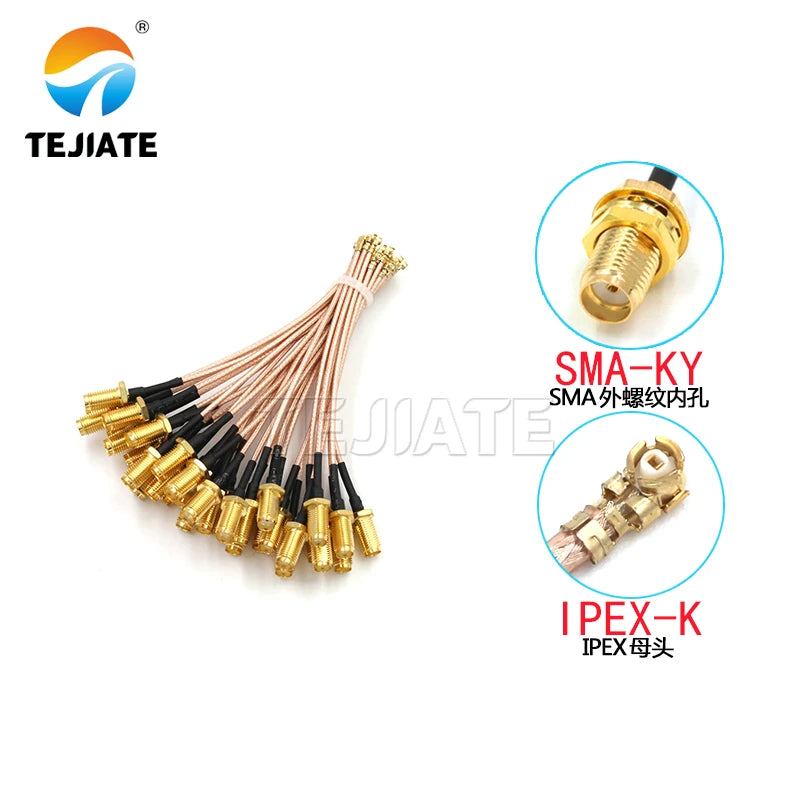 1PCS UF. L to SMA Jumper SMA Connector uFL/u.FL/RF Antena UFL Seat, RF Antena UFL Seat to SMA Connection Line RG178