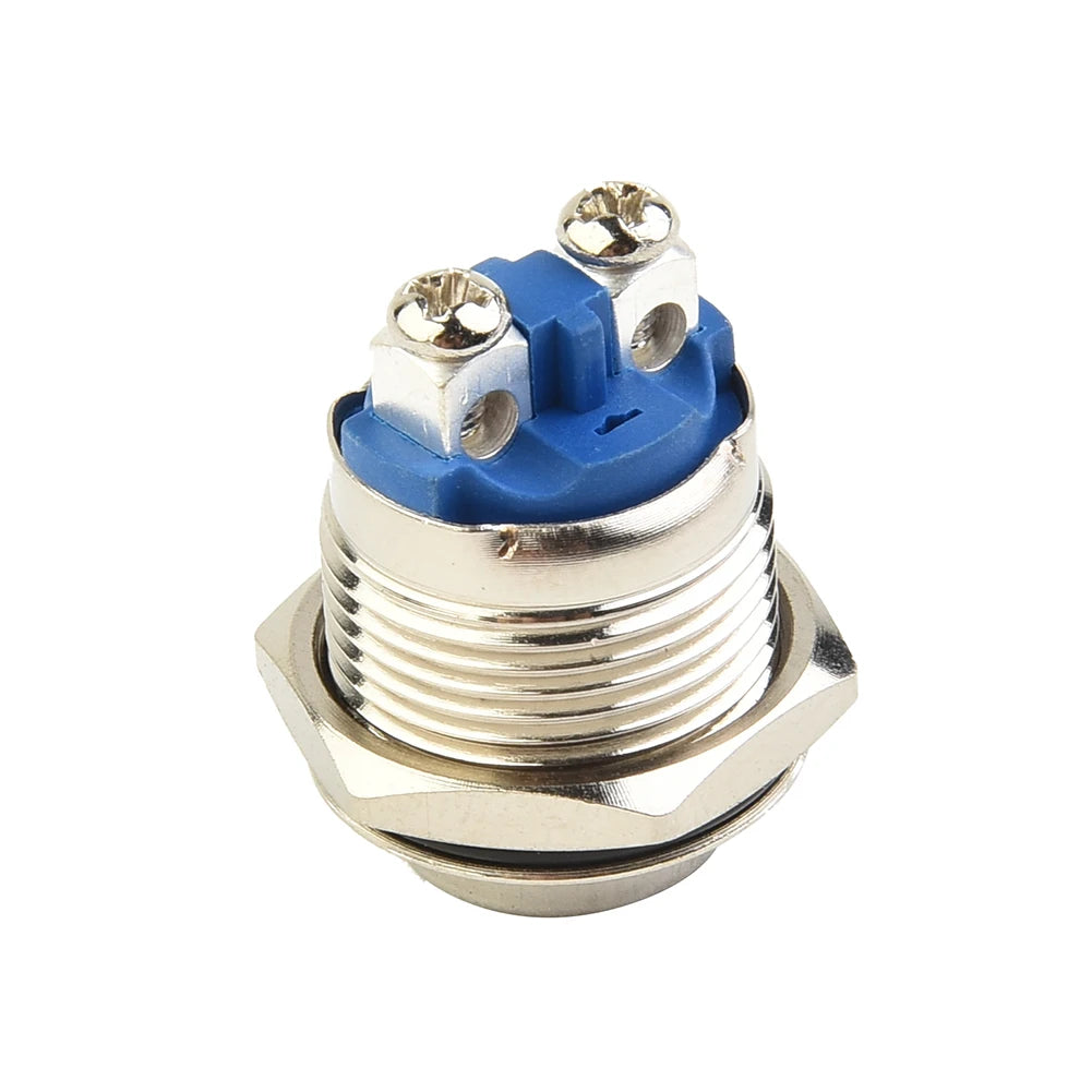 12V 16mm Metal Waterproof Push Button Momentary On Off Horn Switch Start Brass Durable And Practical Button Switch Hot Sale