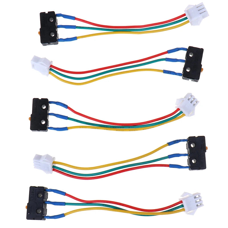 New 10pcs Flame retardant material metal Gas Water Heater Micro Switch Three Wires Small On-off Control 0.6x1x2cm