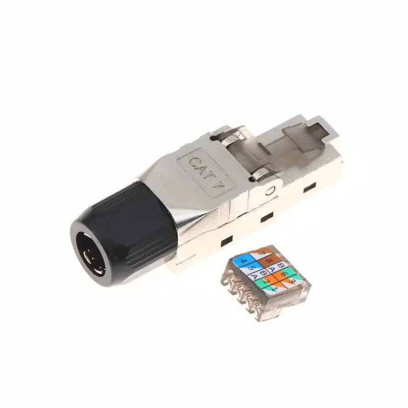 New New 1Pc RJ45 Cat8 Cat7 Cat6A Connector Shielded Toolless Modular Termination Plug 2000MHz 40G LAN Cable For 22AWG-24AWG
