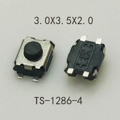 50PCS Reel Packing 3X3.5mm H=1.8/2.0/2.5mm 4Pin SMD Mini Button Switch 260gf Phone Side Push Button Momentary Tactile Switch