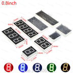 5Pcs LED Digital Tube Display 0.28/0.36/0.4/0.56/0.8-Inch 1/2/3/4-Bit 7 Segment Common Cathode/Anode Red/White/Yellow/Green/Blue