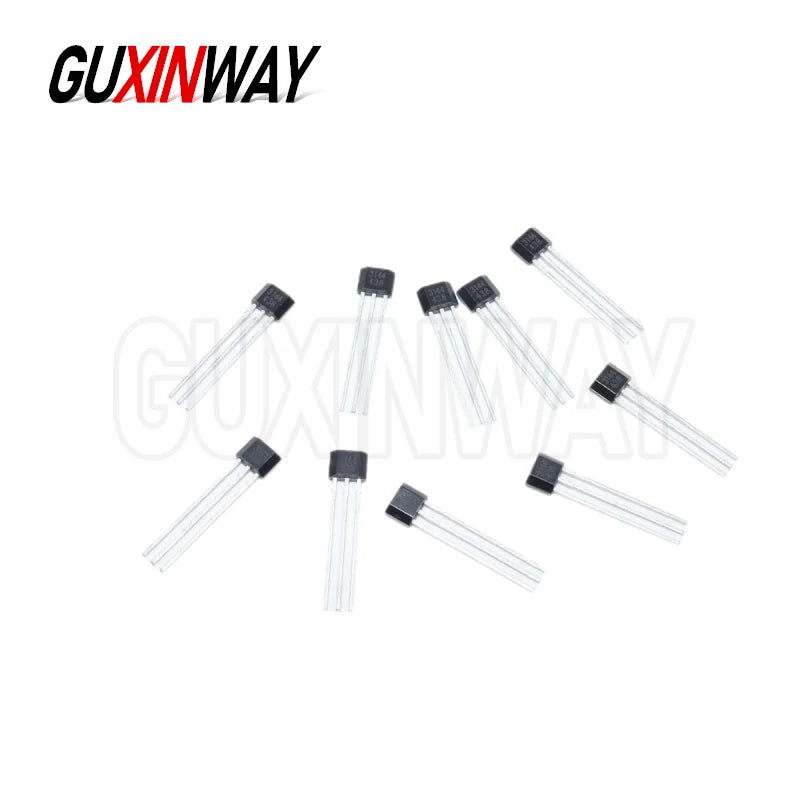 10pcs Hall Effect Sensor SS41F A3144 SS49E SS44E TO-92 Hall Element Sensor Motor 3 Pins for Arduino