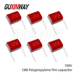10PCS 100V CBB Polypropylene Film Capacitor 101J 102J 103J 104J 105J 221J 223J 224J 332J 471J 472J 473J 474J 682J 683J 684J