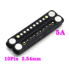 1sets DC 36V 5A Waterproof Magnetic Pogo Pin Connector 5Pin With Ears Pogopin Male Female Spring Loaded DC Power Socket