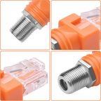1pc F Type RF Female Jack to RJ45 Male Plug Ethernet Coaxial Barrel Coupler Converter Coax Adapter Connector for Line Tester