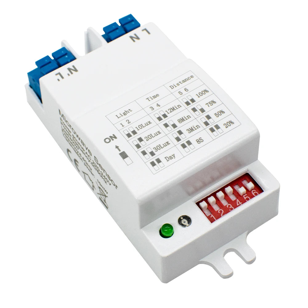 AC 90-265V Human Motion Detector 5.8GHz Microwave Radar Motion Sensor Sensor Switch for Home Automation Sensor Lighting