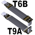 ADT-Link USB 3.2 Type-C to USB-C FFC USB C FPV Flat Slim Thin Ribbon FPC Cable Gen2x2 20Gbps 90°Adapter for Data Sync&Charging