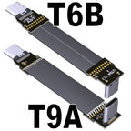 ADT-Link USB 3.2 Type-C to USB-C FFC USB C FPV Flat Slim Thin Ribbon FPC Cable Gen2x2 20Gbps 90°Adapter for Data Sync&Charging