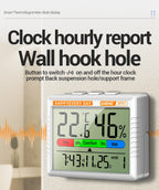 Digital Thermohygrometer Clock ANENG AP01 Snooze Alarm Mode Air Thermometer Humidity Multi-scenario High Precision Tester Tools