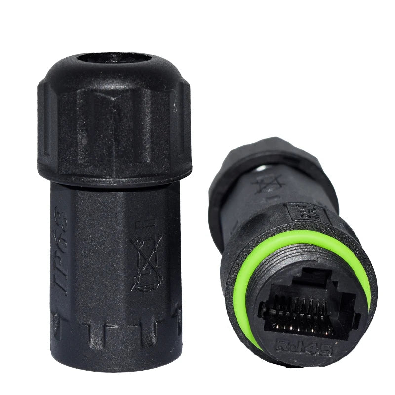 YXY RJ45 Waterproof Connector M16 5-9mm Wire Diameter IP68 RJ45 Interface Cable Connectors Network Unshielded Wire Connector