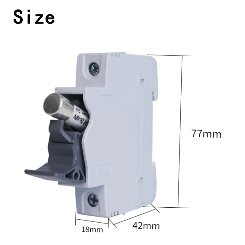 1P 1 set Photovoltaic Fuses 1000V DC Fuse Holder 10x38 GPV PV Solar Fuse System Protection Electrical Equipment Home Improvement