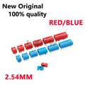 10/PCS Red Blue Dip switch 1 2 3 4 5 6 7 8 9 10 PIN Toggle Switch Spacing 2.54MM Foot Distance In Stock