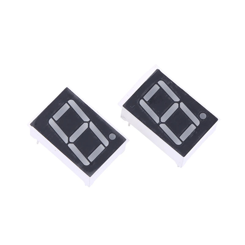 10Pcs 0.56 Inch 10Pins 1 Bit 7 Segment Red LED Digital Display Tube Common Anode Cathode 5161AS 5161BS