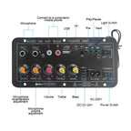 D10 Digital Bluetooth Amplifier Board 110V 220V 12V Subwoofer D 10 Dual Microphone Karaoke Amp Speaker Home Theater DIY BASS AMP