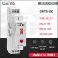 GEYA GRT8-EC 10A Dual Function Timer Relay on Delay or off Delay Relay AC220V AC380V ACDC24V-240V Time Relay CE CB ROHS