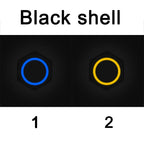 16/19/22mm Two Color Waterproof Metal Push Button Switch LED Light Momentary Latching Car Engine Switch 5V 12V 24V 220V Red Blue