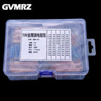 60Values 1/2W 1W 2W 3W 1% Metal film resistors kit dip 0.1R 100R 200R 300R 1K 2K 3K Resistor