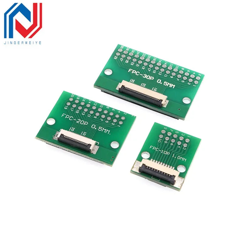 1Pcs/lot FPC/FFC Adapter Board 0.5/1.0MM to 2.54MM Soldered Connector 4/5/6/8/10/12/14/16/20/26/3040/45/50/60 Pin