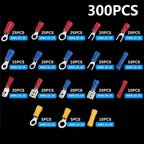102/280/300/480PCS Insulated Cable Connector Wire Crimp Spatula Butt Ring Fork Kit Ring Lug Rolled Terminal Kit