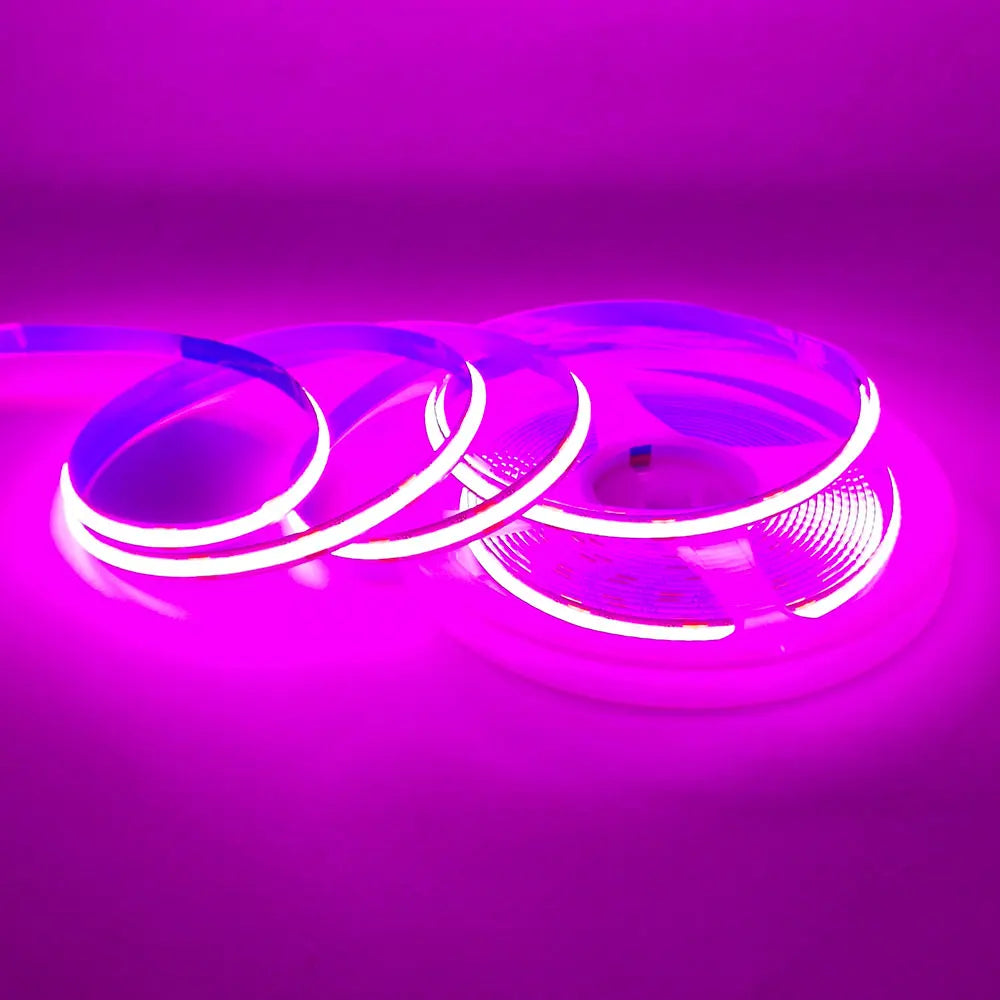 COB LED Strip Light 12V 24V 320LEDs/Chips/M High Density Linear Red Green Blue Warm Nature Cool White Lighting Flexible LED Tape