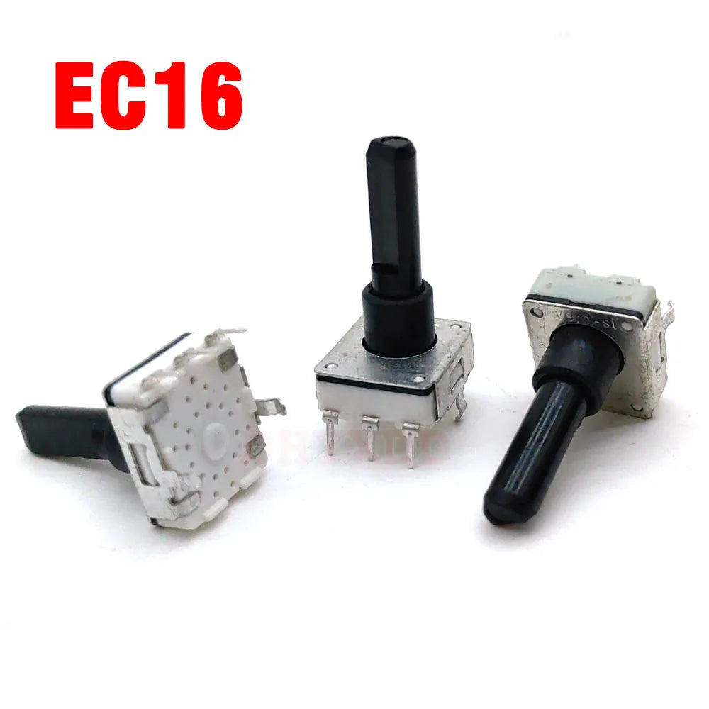 1PCS EC16 Encoder For Rotary Washing Machine Knob 12 Oositioning 12 Pulse Point Shaft Length 20mm Half Shaft